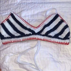 Red, white, and blue bikini top!!